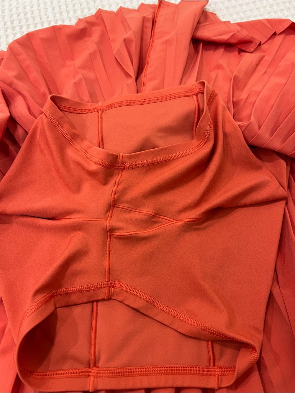 OFFLINE By Aerie All Aces Tennis Skort Bright Orange Pleated Athletic size Large - Picture 11 of 14